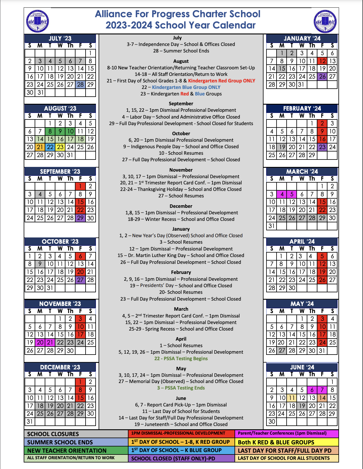 2023-24 events calendar
